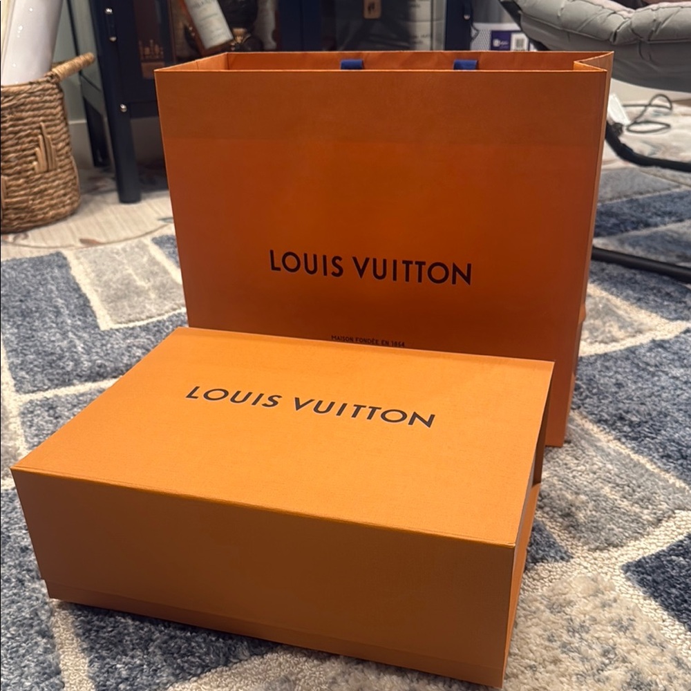 Louis Vuitton Signature Orange Box and Bag